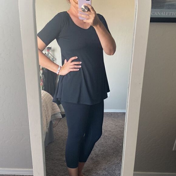 Lularoe black tunic  - Picture 5 of 7